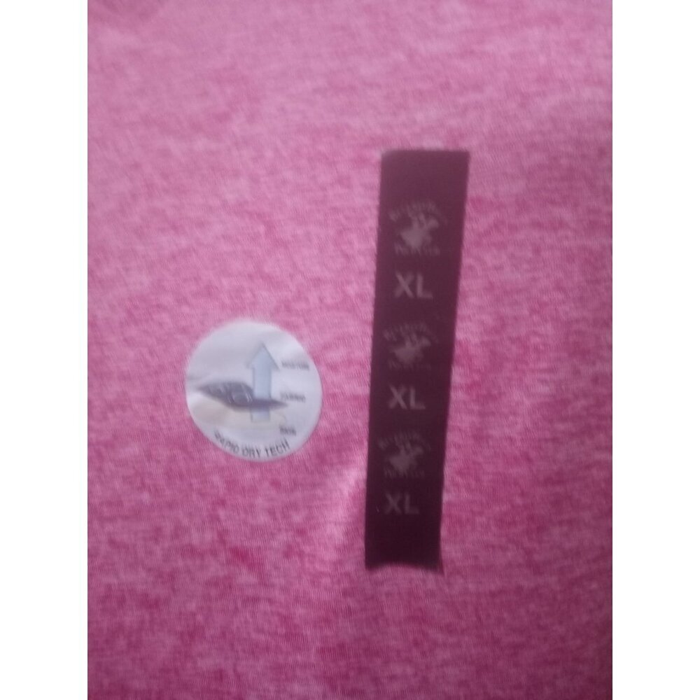 New BEVERLY HILLS Polo Club Women’s Short Sleeve T-Shirt XL Pink V-Neck NWT - Picture 4 of 10